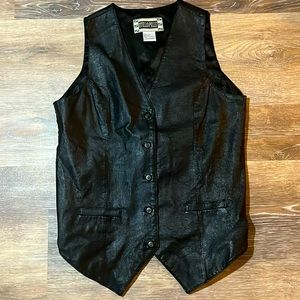 Vintage Otello Pelle Leather Vest